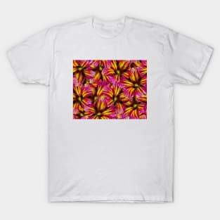 Pink & Yellow Floral Pattern T-Shirt